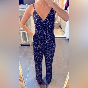 XS Black and Tan Jumpsuit